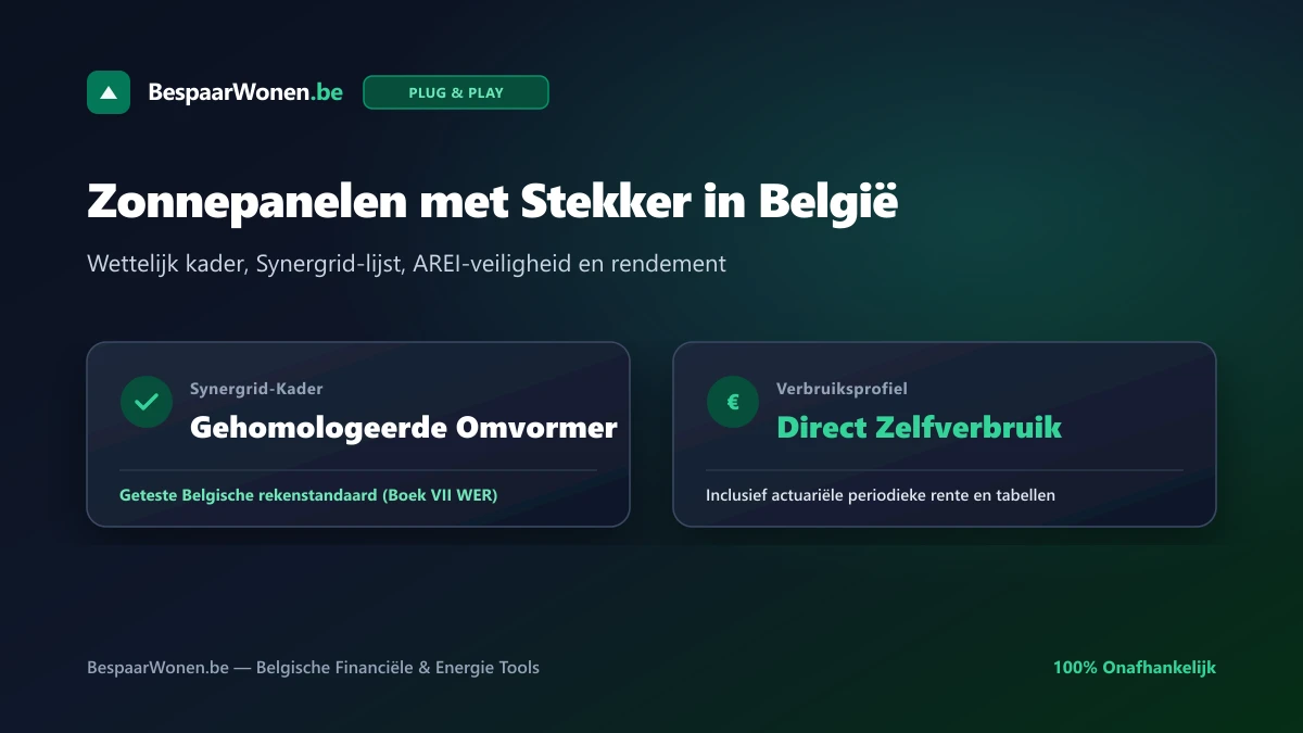 Zonnepanelen met stekker in België: werking, wetgeving en rendementsfactoren